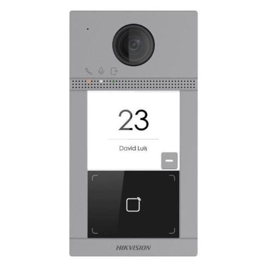 Hikvision DS-KV8113-WME1(C), IP dveřní interkom 1-tlač., čtečka karet, 2MPx kamera, WiFi