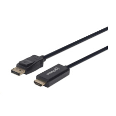 MANHATTAN Kabel DisplayPort na HDMI 1080p, 1m, černý