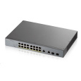 Zyxel GS1350-18HP 18 Port smart managed CCTV PoE switch, long range, 250W, 16x GbE, 2x combo RJ45/SFP