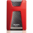 ADATA Externí HDD 1TB USB 3.1 DashDrive Durable HD650, červený (gumový, nárazu odolný)