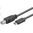 PremiumCord Kabel USB 3.1 konektor C/male - USB 2.0 konektor B/male, 1m