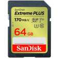 SanDisk SDXC karta 64GB Extreme PLUS (200 MB/s Class 10, UHS-I U3 V30)