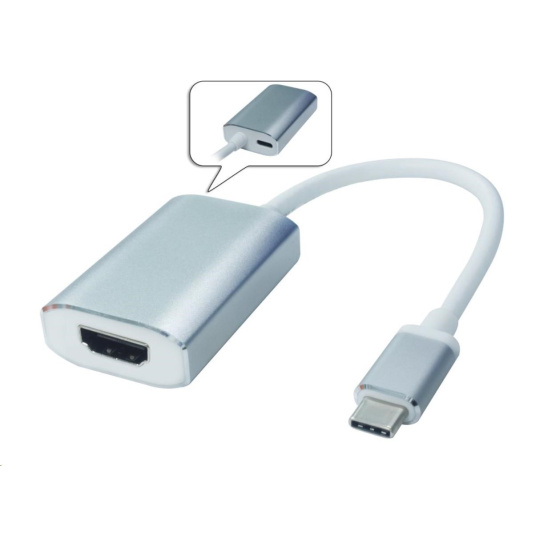 PREMIUMCORD Převodník USB3.1 na HDMI, hliníkové pouzdro, rozlišení 4K*2K@60Hz