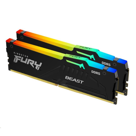 KINGSTON DIMM DDR5 16GB (Kit of 2) 5600MT/s CL36 FURY Beast RGB EXPO