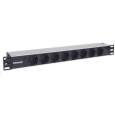 Intellinet 19" 1.5U Rackmount 8-Way Power Strip - German Type, rozvodný panel, 8x DE zásuvka, 1.6m kabel