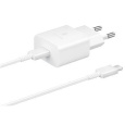 Samsung cestovní nabíječka EP-T1510XWE, PD, 15W, kabel USB-C, bílá