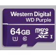 WD MicroSDXC karta 64GB Purple WDD064G1P0C Class 10, 16 TBW