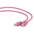 GEMBIRD kabel patchcord Cat5e UTP 3m, růžový