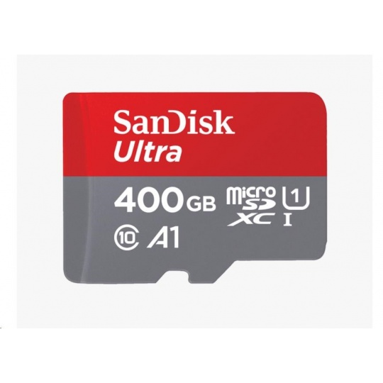 SanDisk MicroSDXC karta 400GB Ultra (120 MB/s, A1 Class 10 UHS-I, Android) + adaptér