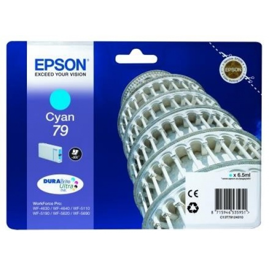 EPSON Ink bar WF-5xxx Series Ink Cartridge "Pisa" 79 Cyan (6,5 ml)