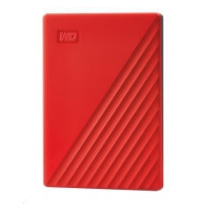 WD My Passport Portable 2TB, Externí HDD, USB 3.0, červená