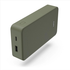 Hama Colour 20, powerbanka 20000 mAh, 3 A, výstup: USB-C, USB-A, zelená