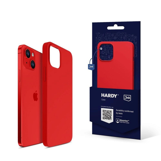 3mk ochranný kryt Hardy Silicone MagCase pro Apple iPhone 13, Red