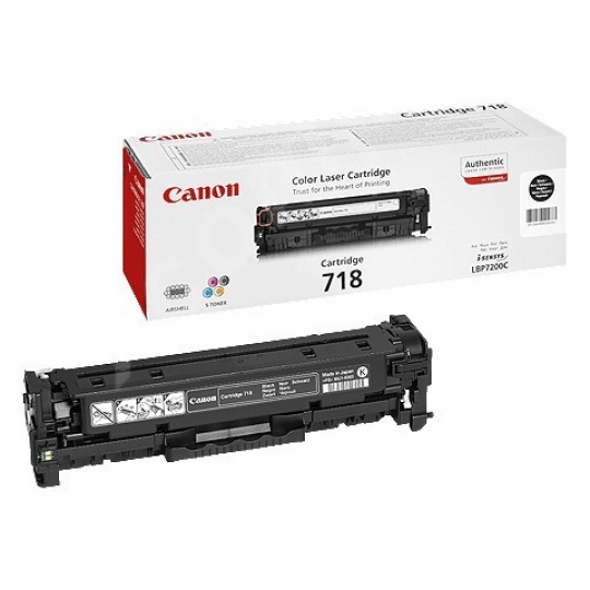 Canon TONER CRG-718 BK černý TWIN-PACK pro i-Sensys LBP7200CDN, LBP7210Cdn, LBP7660CDN, LBP7680CX, MF724Cdw (6 800 str.)