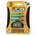 JCB RTU NiMH AA/R06, min.1200mAh, přednabitá, blistr 4 ks