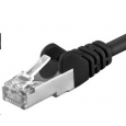 PREMIUMCORD Patch kabel CAT6a S-FTP, RJ45-RJ45, AWG 26/7 7m černá