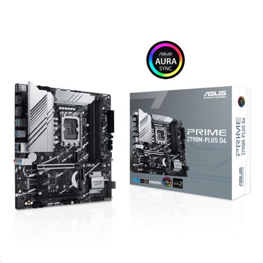 ASUS MB Sc LGA1700 PRIME Z790M-PLUS D4, Intel Z790, 4xDDR4, 1xDP, 1xHDMI, mATX