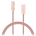 CONNECT IT Wirez Steel Knight Micro USB - USB, metallic rose-gold, 1 m