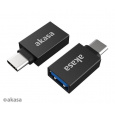 AKASA adaptér USB3.1 Gen2 Type-A na Type-C (F/M), 2ks v balení