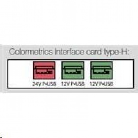 Colormetrics interface card, type-H