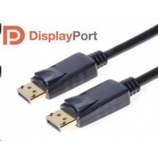 PREMIUMCORD DisplayPort 1.2 přípojný kabel M/M, zlacené konektory, 1.5m