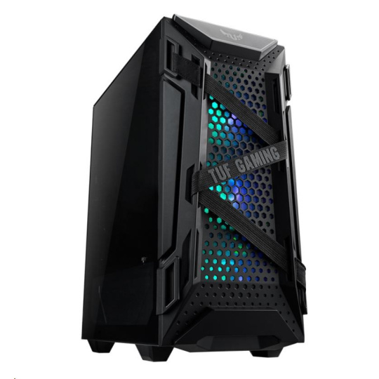 BAZAR - ASUS skříň TUF GAMING GT301 BLACK AURA, ATX Tower, černá, bez zdroje - Po opravě (Komplet)