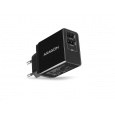 AXAGON ACU-DS16, SMART nabíječka do sítě 16W, 2x USB-A port, 5V/2.2A + 5V/1A