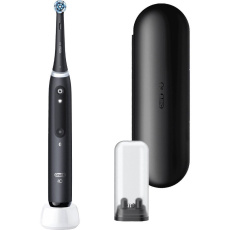 Oral-B iO Series 5 Matt Black elektrický zubní kartáček, magnetický, 5 režimů, tlakový senzor, AI, pouzdro