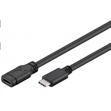 PREMIUMCORD USB- C prodlužovací kabel (USB 3.1 generation 1), C/M - C/F, 1m