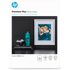 HP Premium Plus Glossy Photo Paper-20 sht/A4/210 x 297 mm, 300 g/m2, CR672A