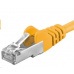 PREMIUMCORD Patch kabel CAT6a S-FTP, RJ45-RJ45, AWG 26/7 0,5m žlutá