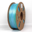 GEMBIRD Tisková struna (filament) PLA, 1,75mm, 1kg, silk rainbow, modrá/zelená