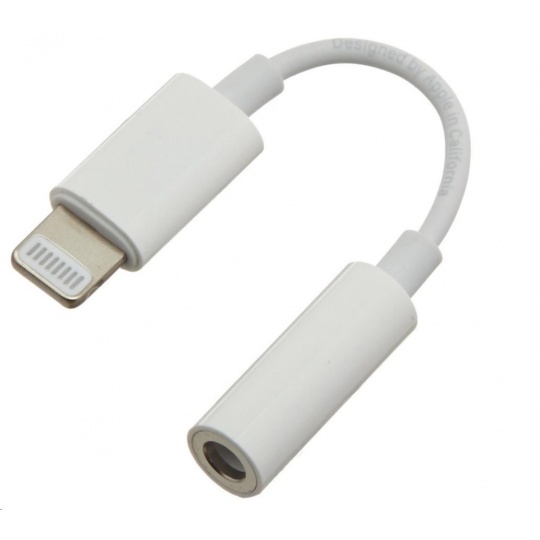 PREMIUMCORD Apple Lightning audio redukční kabel na 3.5 mm stereo jack/female, bílý