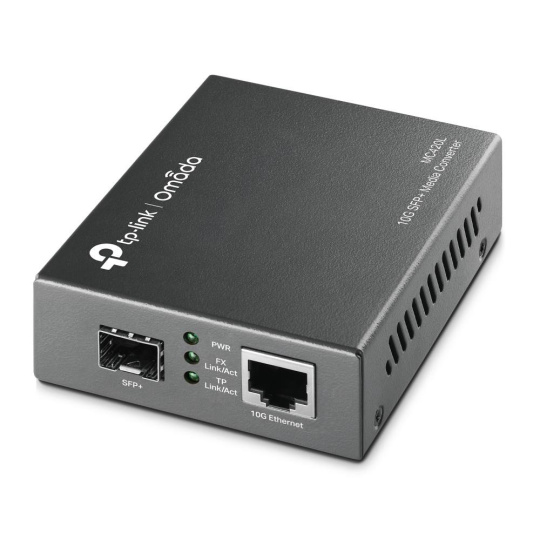 TP-Link OMADA MC420L media konvertor (1x10GbE, 1xSFP+, MM/SM, 550nm/1310nm, 550m/20km)