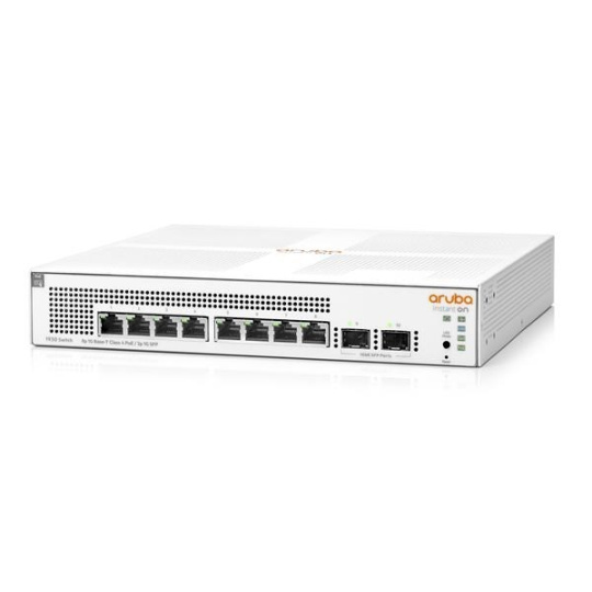 HPE Networking Instant On Switch 8p Gigabit CL4 PoE 2p SFP 124W   1 9 3 0