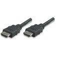 MANHATTAN kabel HDMI s Ethernetem, HEC, ARC, 3D, 4K, stíněný, 3m, Black