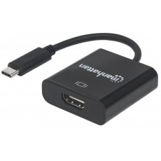 MANHATTAN převodník z USB 3.1 na HDMI (Type-C Male to HDMI Female, Black) PC / Apple MacBook