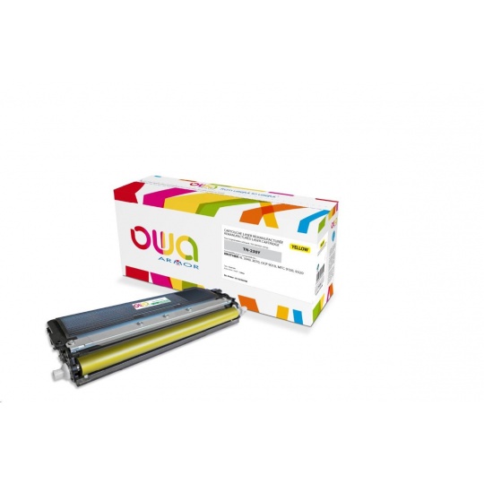 OWA Armor toner pro BROTHER HL 3040, 3070, DCP 9010, MFC9120, 9320, 1400 Stran, TN230Y, žlutá/yellow (TN-230Y)