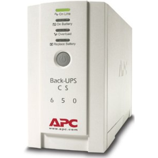 APC -poškozený obal- Back-UPS CS 650 USB/Serial 230V (400W) (Náhradní krabice)