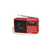 Orava RP-141 R přenosný rádiopřijímač, micro SD, USB vstup, výstup na sluchátka, displej, FM rádio, anténa, červená