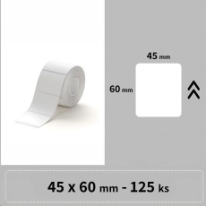 Niimbot štítky R 45x60mm 125ks Bílé pro B21, B21S, B3, B1S