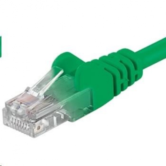 PREMIUMCORD Patch kabel UTP RJ45-RJ45 CAT5e 10m zelená