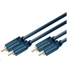 ClickTronic HQ OFC kabel 2x Cinch - 2x Cinch RCA, M/M, 2m