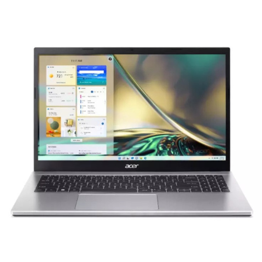 ACER NTB Aspire 3 (A315-59-56D9)- Core i5-1235U, 15.6",8 GB DDR4,512GB PCIe NVMe SSD,Iris Xe,Windows 11 Home,Stříbrná