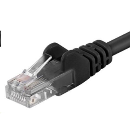 PremiumCord Patch kabel UTP RJ45-RJ45 CAT6 1m černá