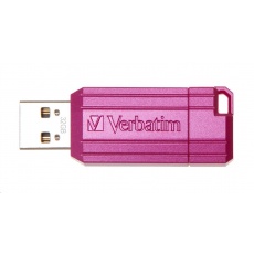 VERBATIM Flash Disk 32GB Hi-Speed Store 'n' Go, Pinstripe, USB 2.0, Hot růžová