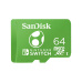 SanDisk MicroSDXC karta 64GB pro Nintendo Switch (R:100/W:90 MB/s, UHS-I)