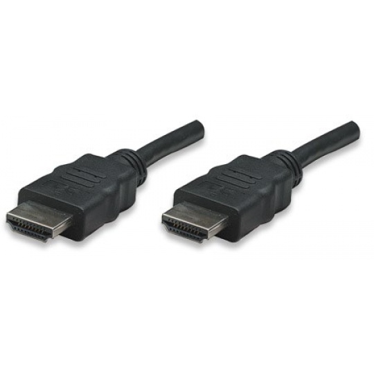 MANHATTAN kabel High Speed HDMI 3D, Male to Male, stíněný, černý, 7,5m