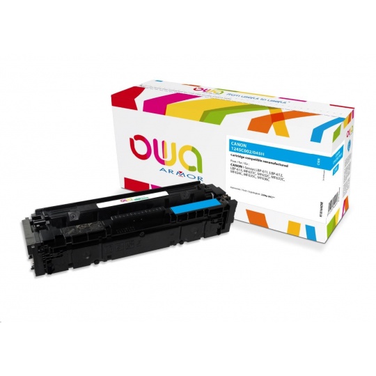 OWA Armor toner pro CANON LBP 611Cn, 613Cdw, 631Cn, 633Cdw, MFP635Cx, 2200 str., modrá/cyan (CRG045H C)