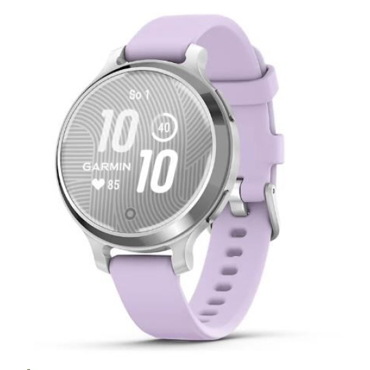 Garmin Lily® 2 Active, Silver / Purple Jasmine Silicone Band